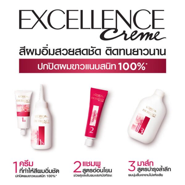 เอกซ์เซลเล้นซ์ครีมเปลี่ยนสีผมดีฟคัพเวอร์น้ำตาลเข้มล้ำลึก 412 - Image 2