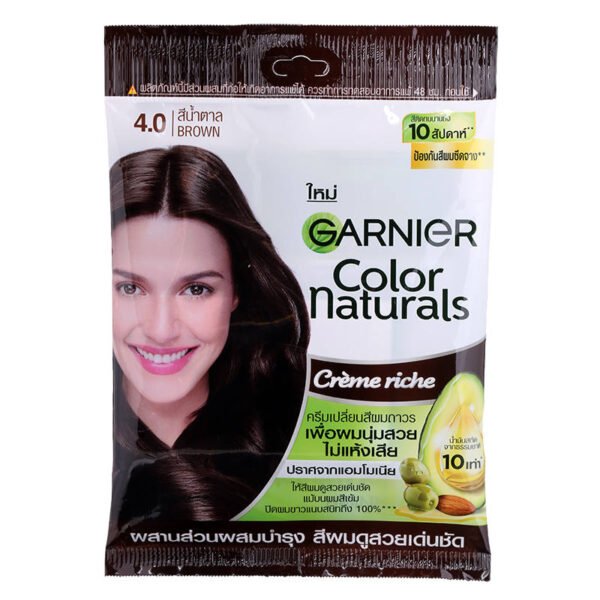 การ์นิเย่ครีมเปลี่ยนสีผมแนทเชอรัลส์สีน้ำตาล